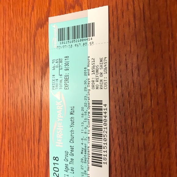 Hersheypark All Age Group ticket. Valid till 9/30 - Picture 2 of 4